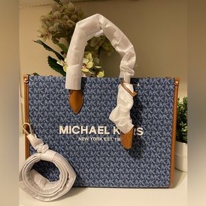 Michael kors purse Medium Mirella Tote mk bag denim